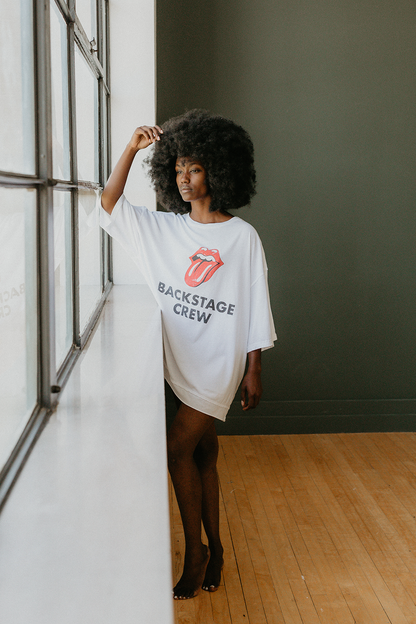 Rolling Stones Backstage Crew Oversized Tee view 4 - Relaxed Fit - Rolling Stones Tee Shirts (top)
