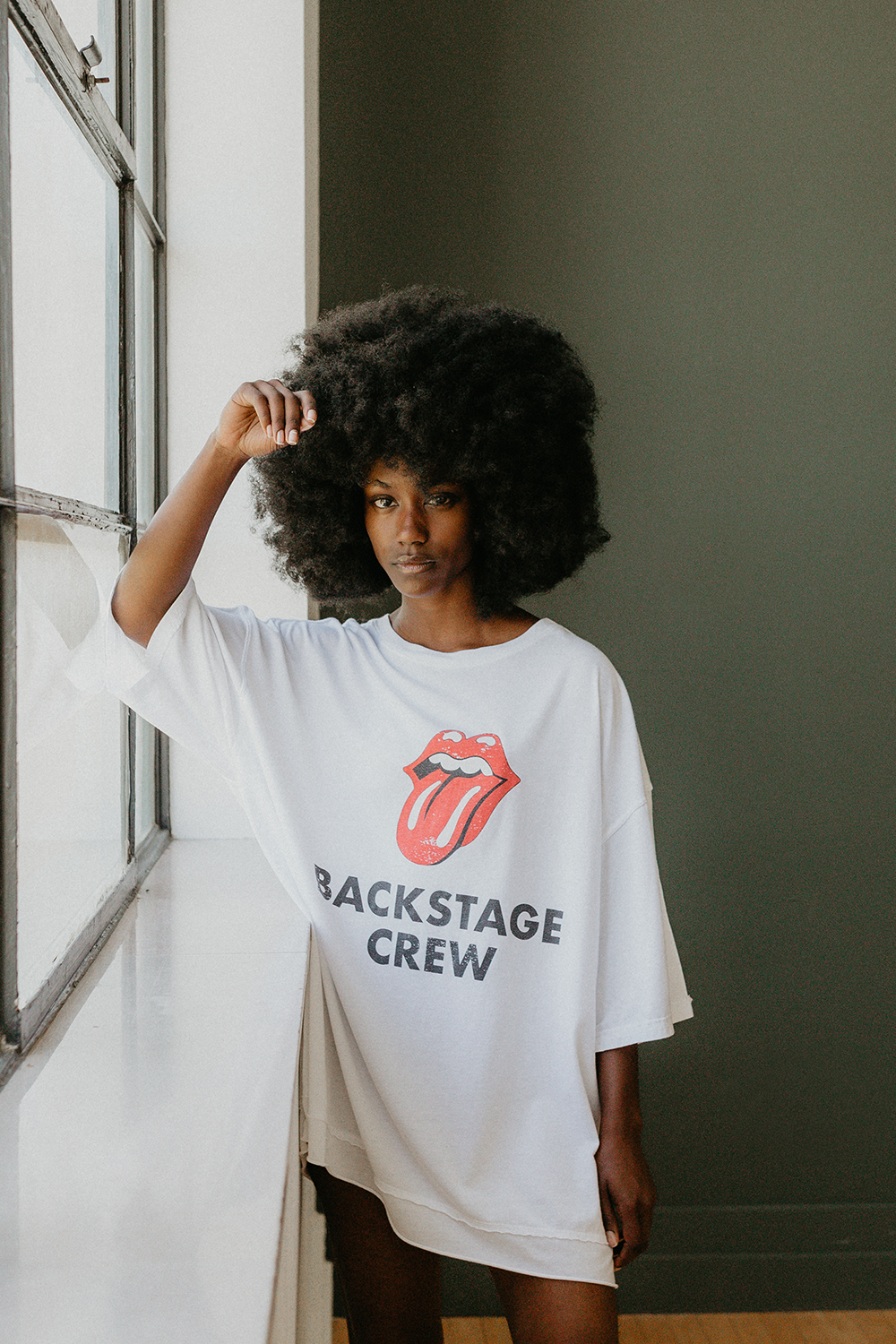 Rolling Stones Backstage Crew Oversized Tee view 5 - Relaxed Fit - Rolling Stones Tee Shirts (top)