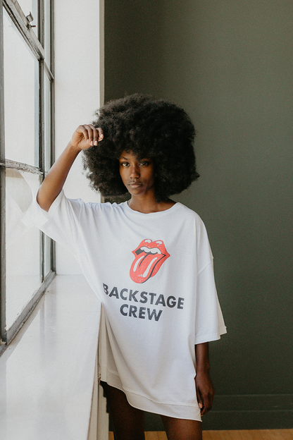 Rolling Stones Backstage Crew Oversized Tee view 5 - Relaxed Fit - Rolling Stones Tee Shirts (top)