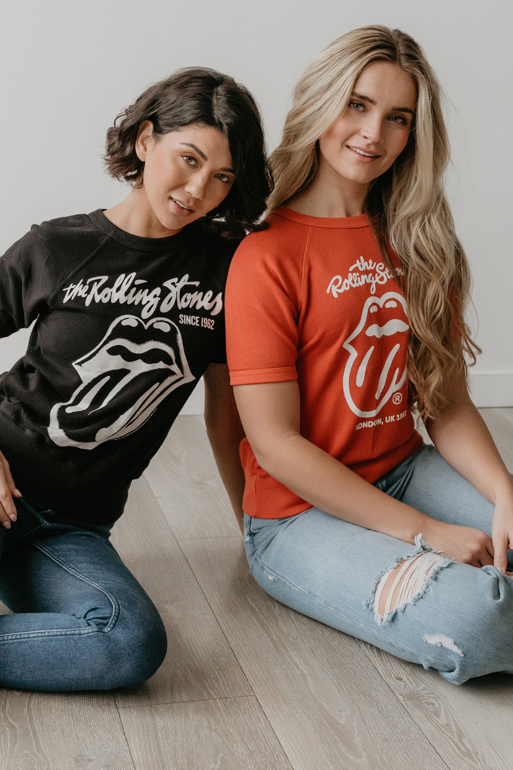 Rolling Stones Black Raglan Tee view 12 - Rolling Stones Tee Shirts (top)