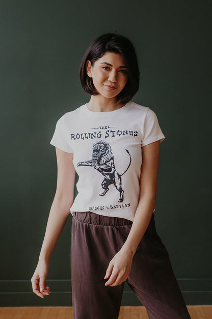 Rolling Stones Bridges to Babylon Baby Tee in L view 4 - Rolling Stones Tee Shirts (top)
