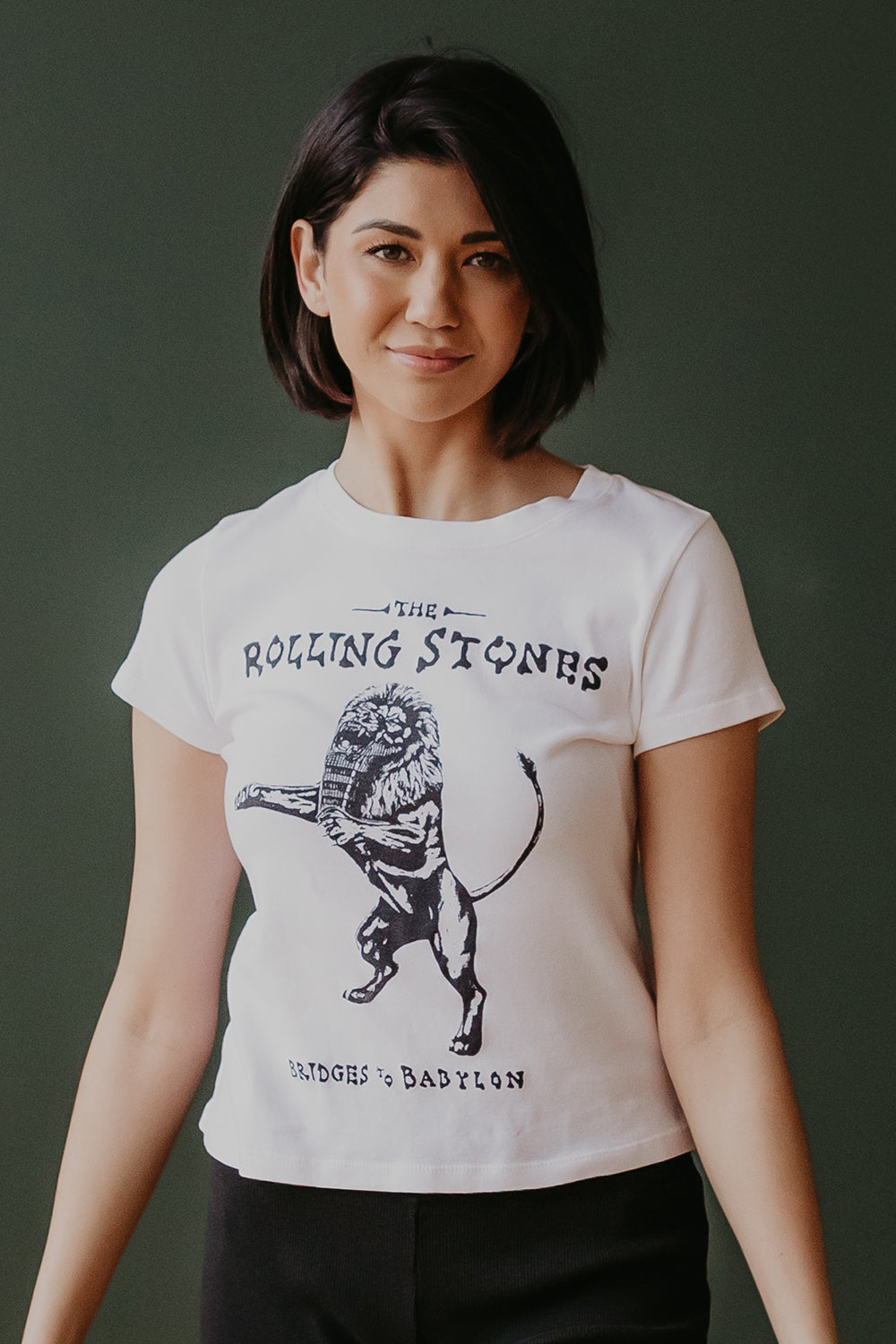 Rolling Stones Bridges to Babylon Baby Tee in M view 3 - Rolling Stones Tee Shirts (top)