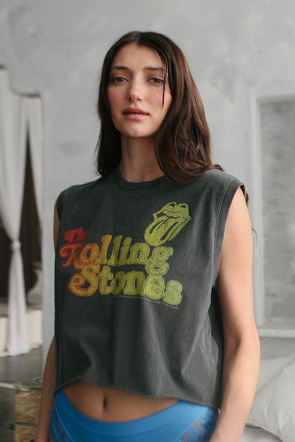 Rolling Stones Hot Stuff Tank in L view 4 - Rolling Stones Tank Top