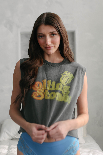 Rolling Stones Hot Stuff Tank in M view 3 - Rolling Stones Tank Top