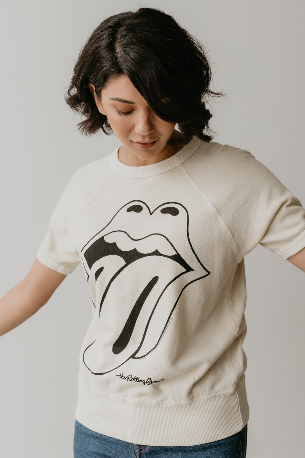 Rolling Stones Ivory Raglan Tee view 7 - Rolling Stones Tee Shirts (top)