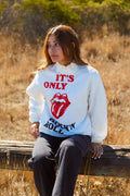 The Rolling Stones "it’s Only Rock N' Roll" Sweater White (top) - rolling stones sweater women's, rolli - shop at us.meeeshop