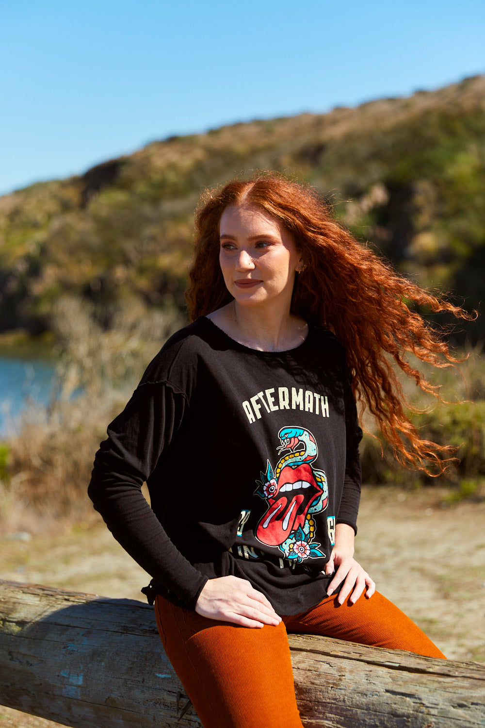 Rolling Stones Paint It Black Long Sleeve in Black - Rolling Stones Sleeveless Shirt (top)