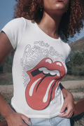 Rolling Stones Ruby Tuesday Baby Tee XS (top) - rolling stones tee shirts, rolling stones tee womens, r - shop at us.meeeshop