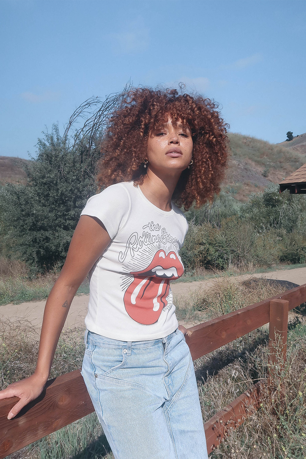 Rolling Stones Ruby Tuesday Baby Tee in M view 3 - Rolling Stones Tee Shirts (top)