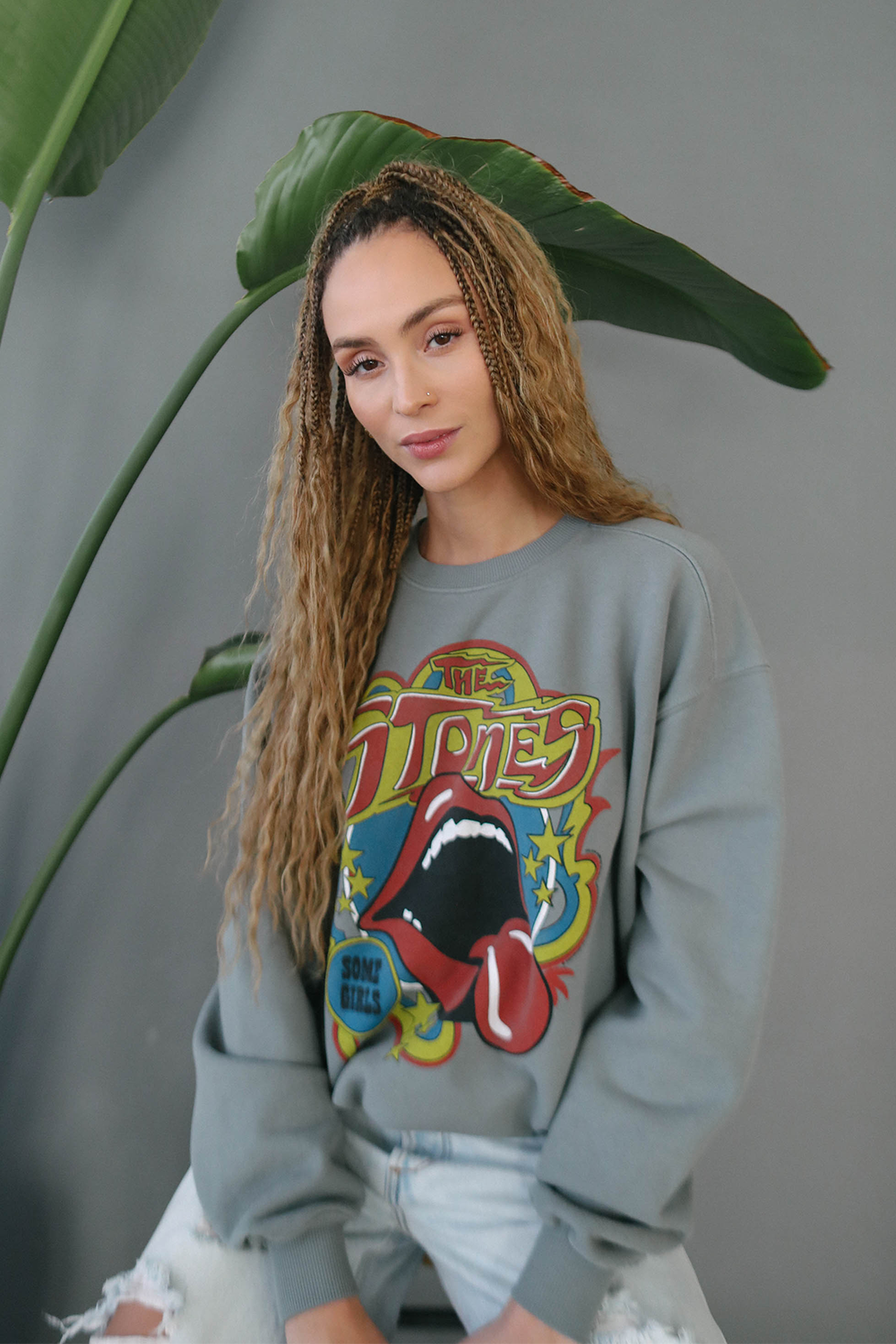 Rolling Stones Some Girls Sweatshirt in S view 2 - Rolling Stones Sweatshirt H&M (top)