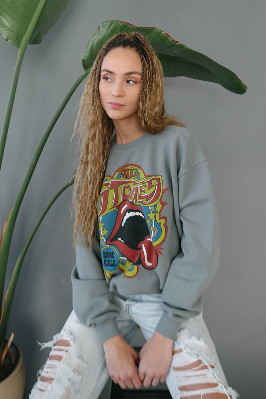 Rolling Stones Some Girls Sweatshirt in XS - Rolling Stones Sweatshirt H&M (top)