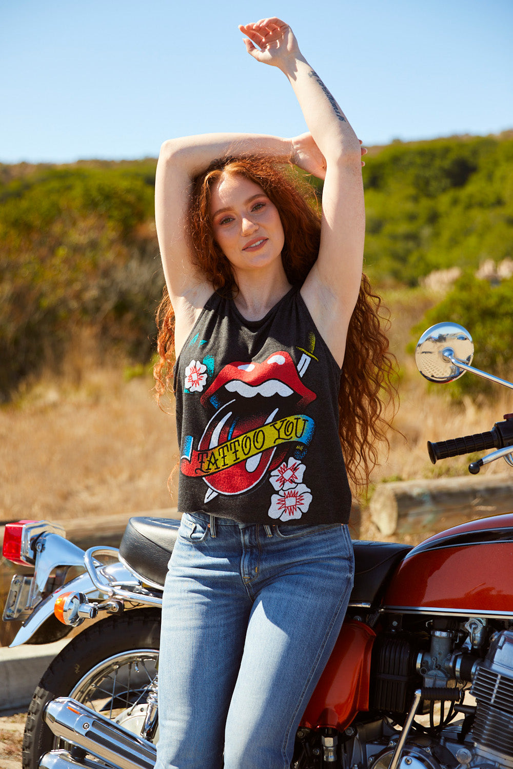 Rolling Stones Tattoo You Tank in Black view 3 - Rolling Stones Tank Top