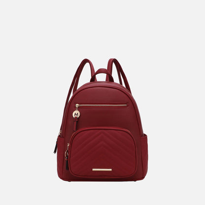 Romana Backpack Handbag in Red view 6 - Romano Backpack