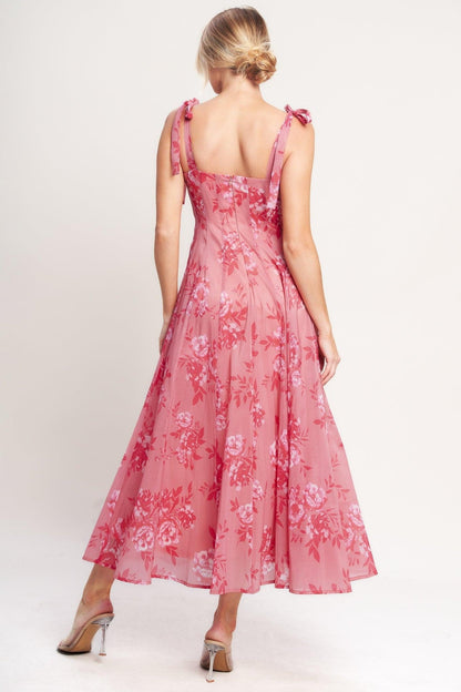 Romantic Canopy Woven Midi Dress view 6