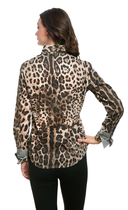 Rome Shirt All over Cheetah Print in L view 4 - Printing T Shirt Cost (top)