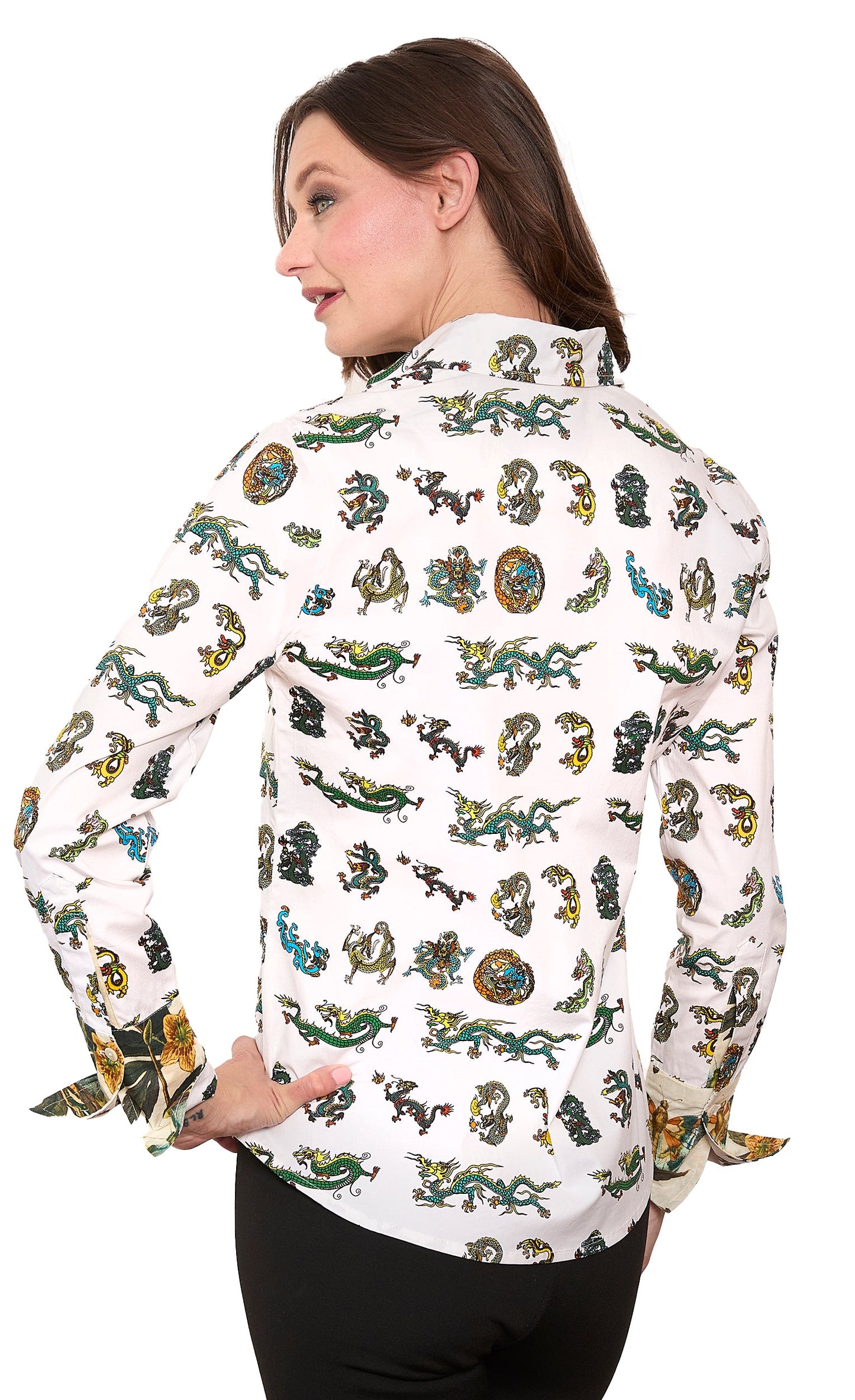 Rome Shirt Mini Dragon Print in M view 3 - Printing T Shirt Cost (top)