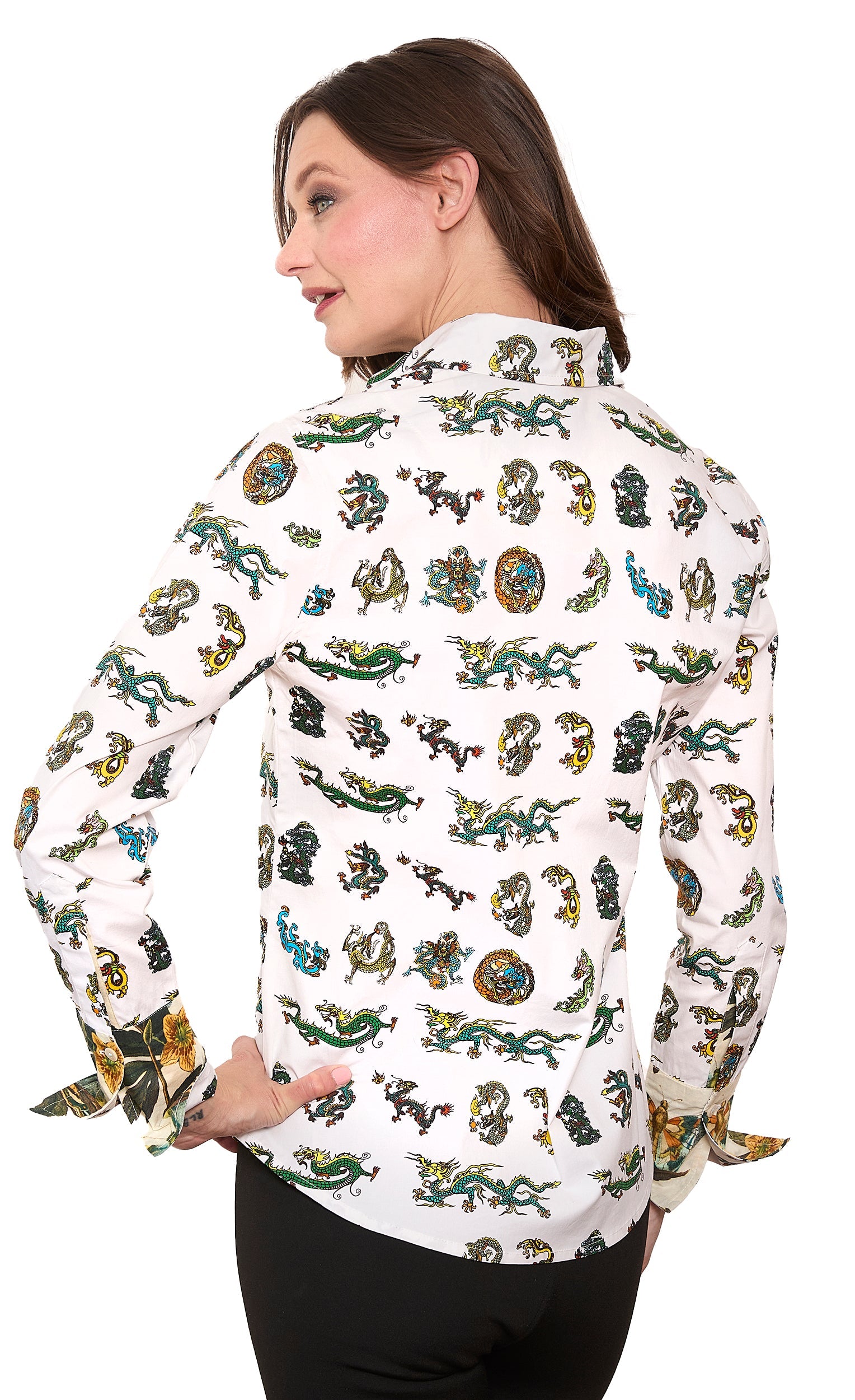Rome Shirt Mini Dragon Print in M view 3 - Printing T Shirt Cost (top)