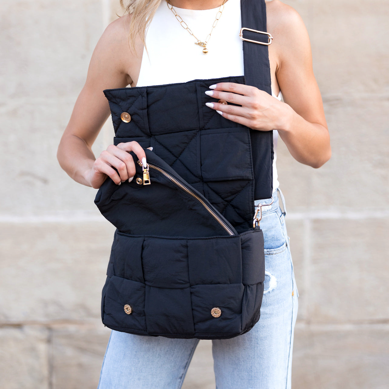 Romy Foldover Puffer Crossbody view 4 - Romy Crossbody (bag)