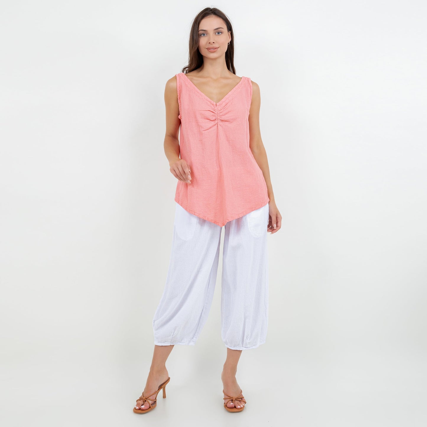 Ron Pant 100% Cotton Gauze in 0(XS/S) view 2 (bottom)
