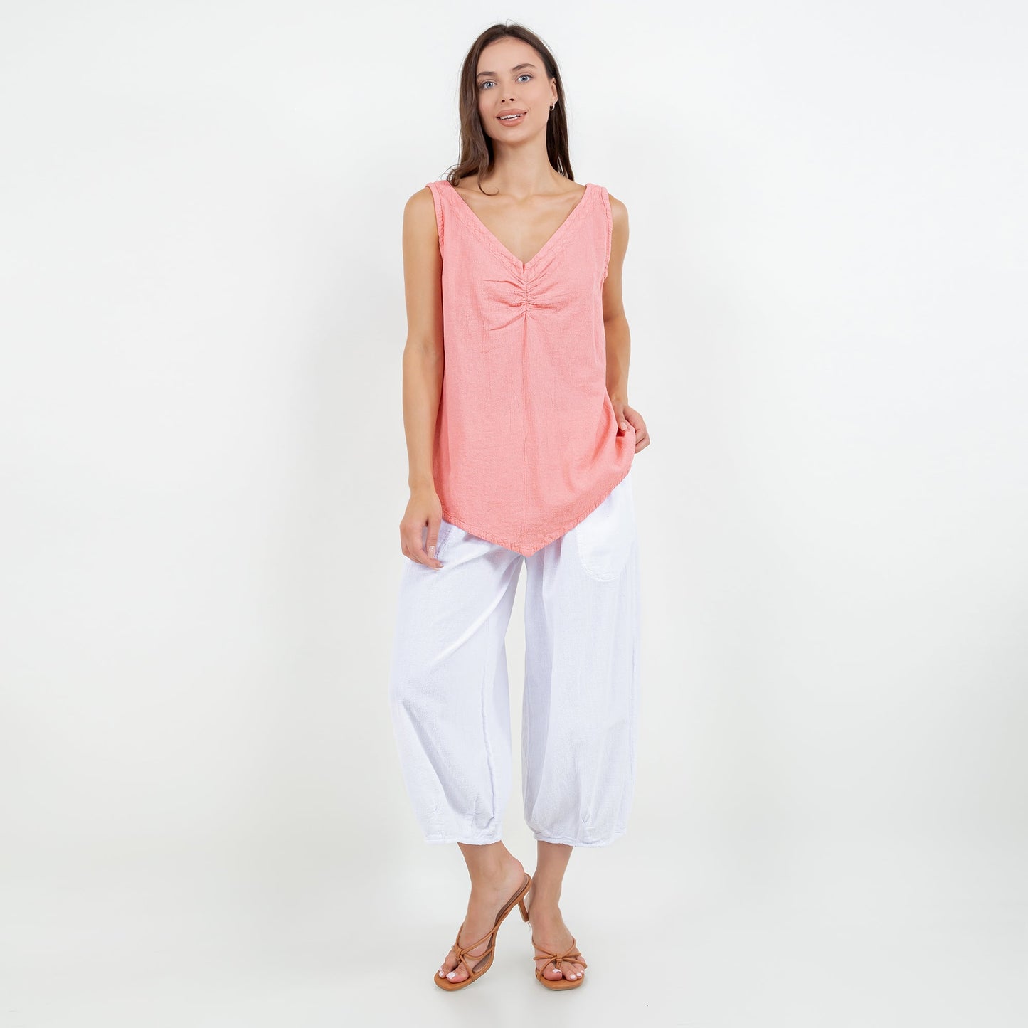 Ron Pant 100% Cotton Gauze in 0(XS/S) view 3 (bottom)