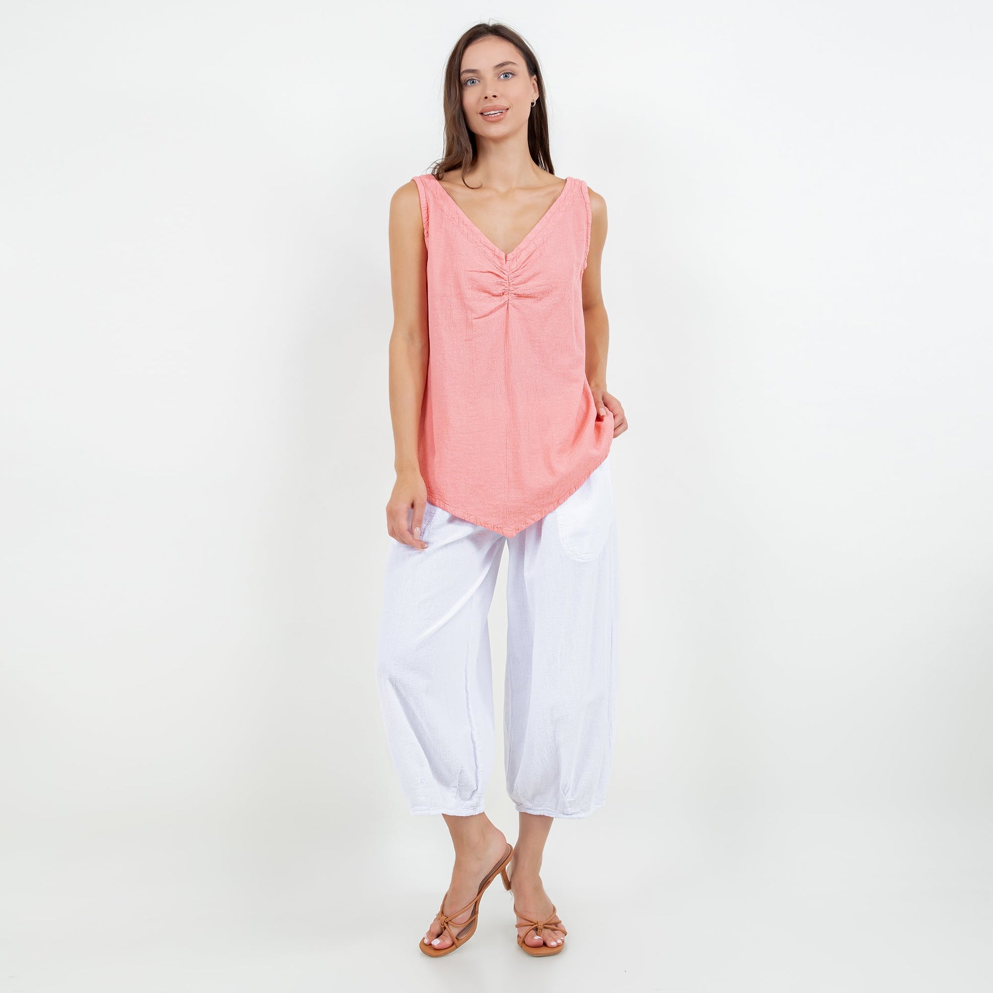 Ron Pant 100% Cotton Gauze in 0(XS/S) view 3 (bottom)