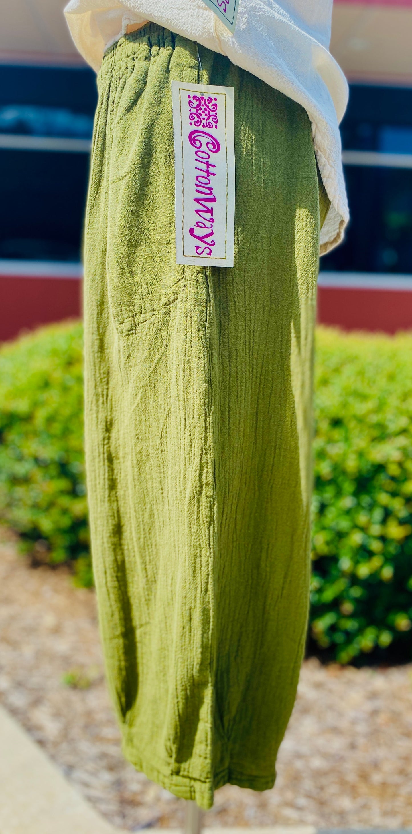 Ron Pant 100% Cotton Gauze in 0(XS/S) view 9 (bottom)