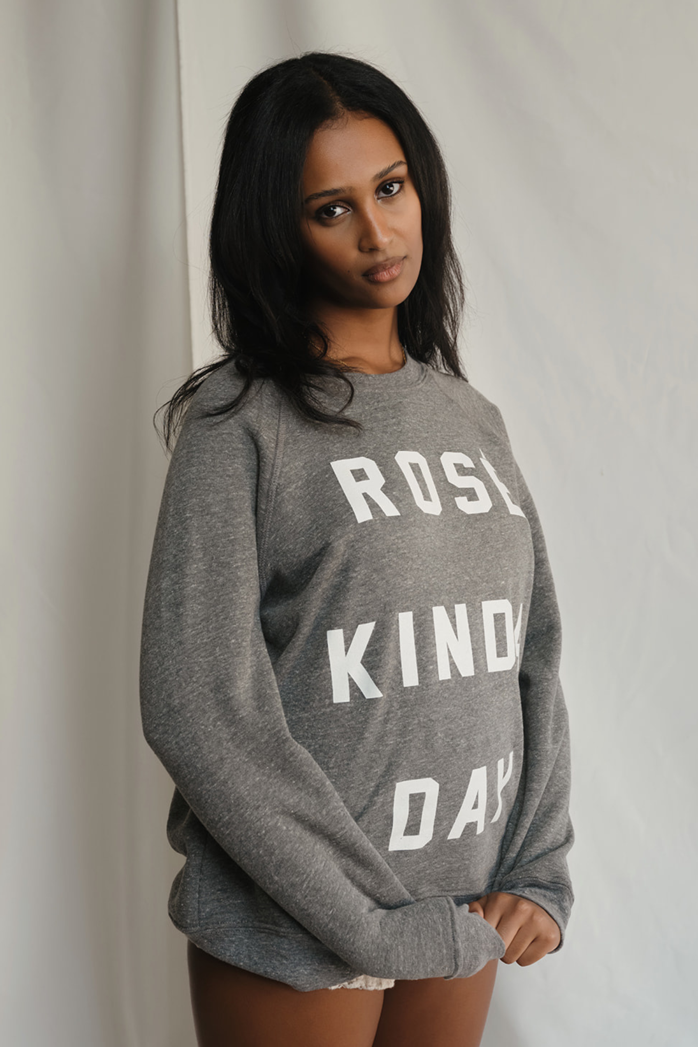 Rosé Kinda Day Pullover in M view 3 - Rose Pullover Sweater (top)