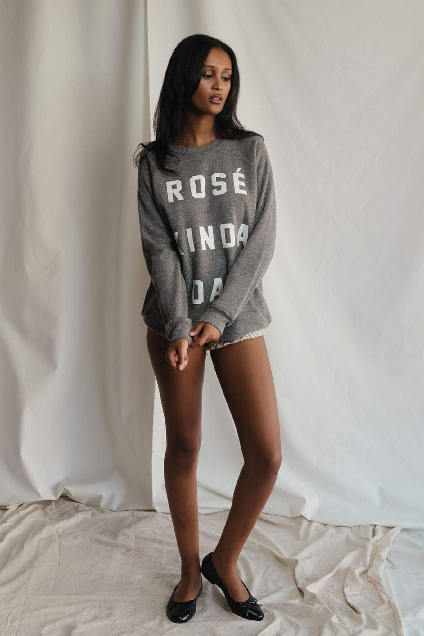 Rosé Kinda Day Pullover in S view 2 - Rose Pullover Sweater (top)