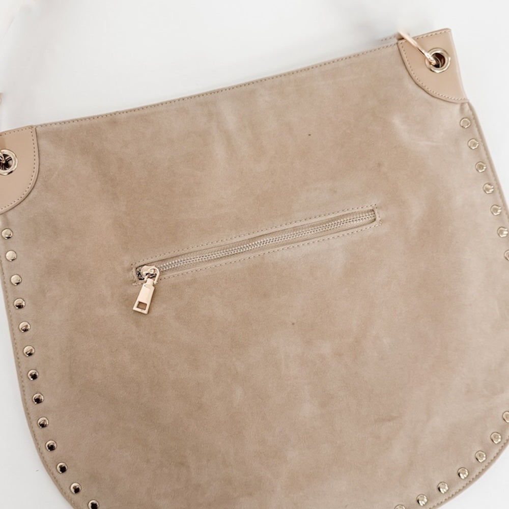 Rosalie Rivet Suede Hobo Bag view 5