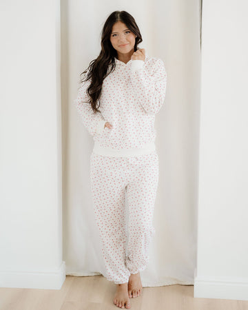 Rose Hoodie Sheath Sweatpants Set in M view 2 - Rose Sleeve Hoodie (top)
