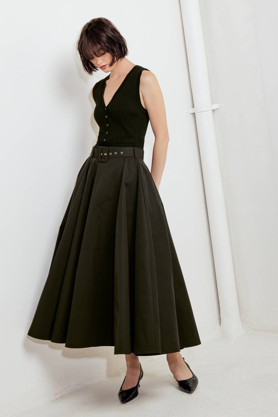 Rouge Allure Woven Full Midi Skirt view 15 - Rouge Skirt (dress)