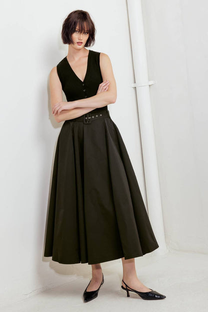 Rouge Allure Woven Full Midi Skirt view 17 - Rouge Skirt (dress)