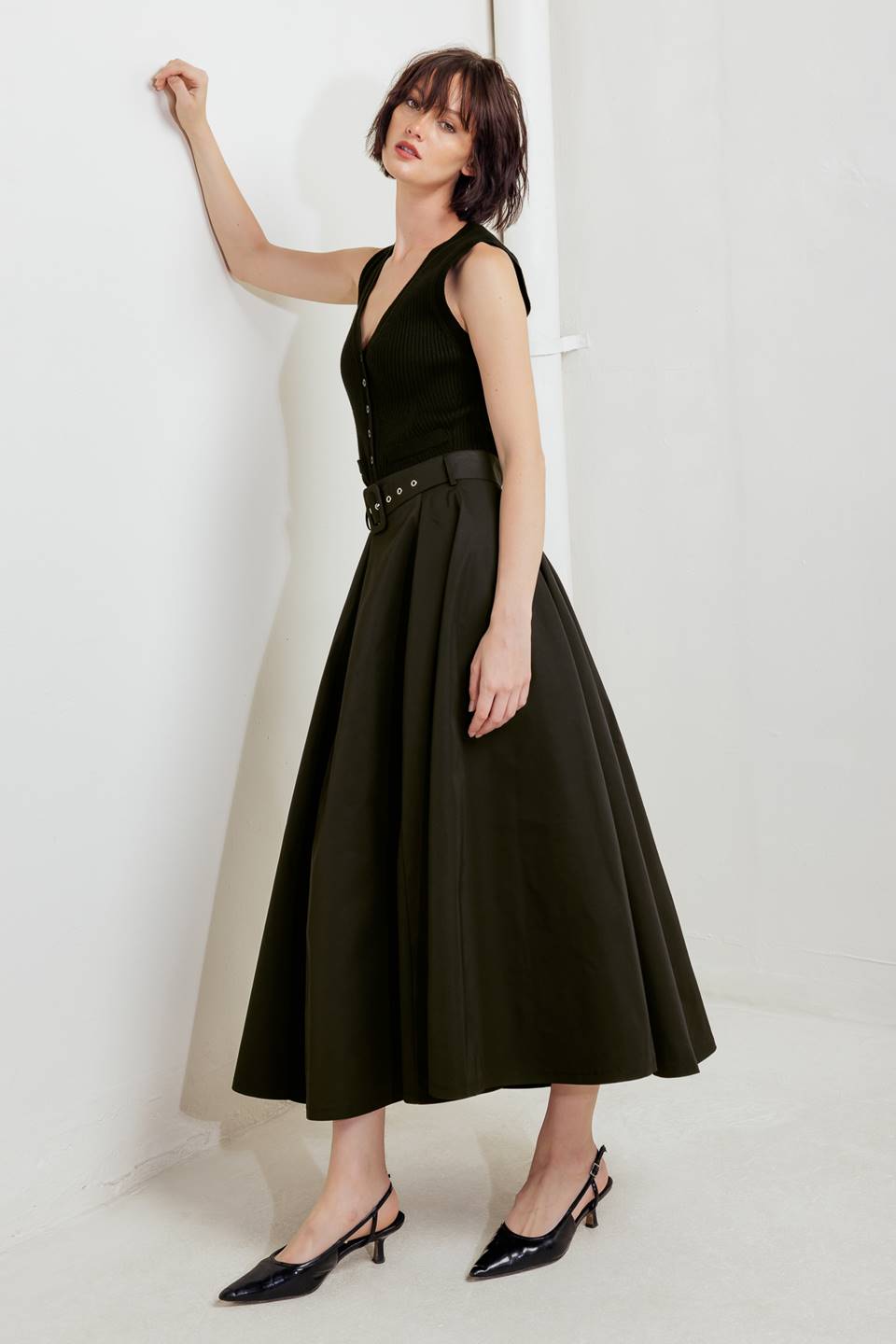 Rouge Allure Woven Full Midi Skirt view 18 - Rouge Skirt (dress)