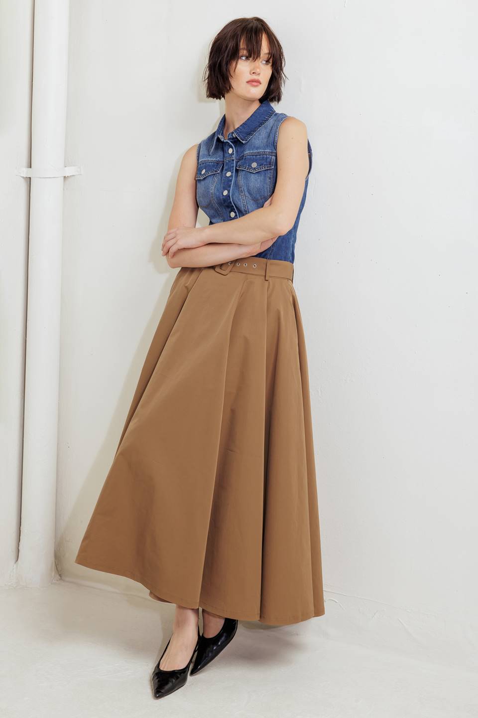 Rouge Allure Woven Full Midi Skirt view 22 - Rouge Skirt (dress)