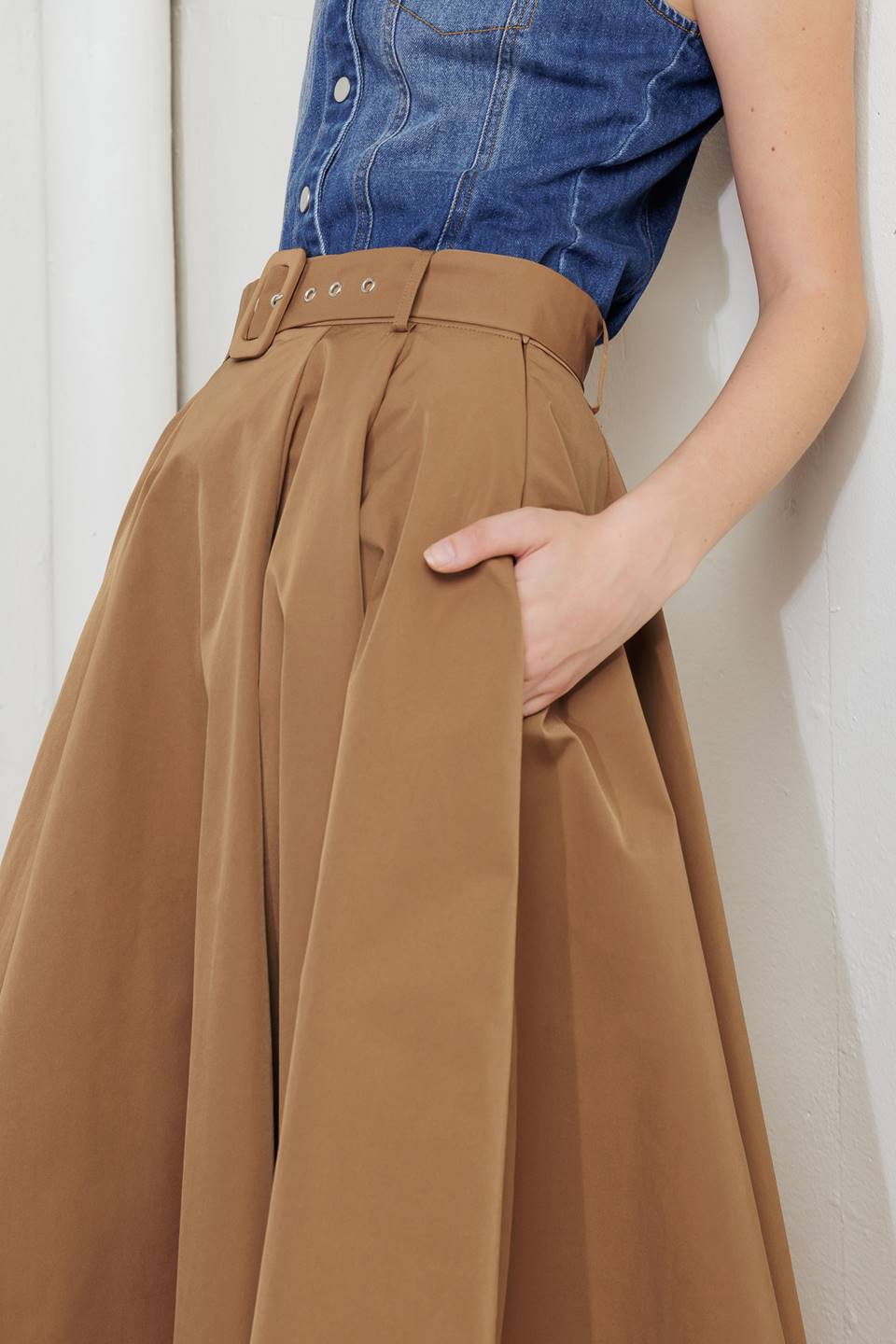 Rouge Allure Woven Full Midi Skirt view 23 - Rouge Skirt (dress)