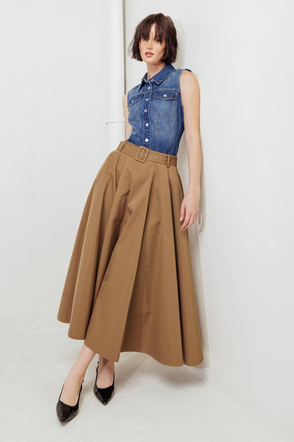 Rouge Allure Woven Full Midi Skirt view 25 - Rouge Skirt (dress)