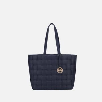 Rowan Woven Tote Bag in Black - Bag Tote