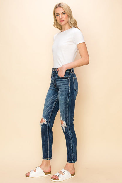 Ruby High Rise Stretch Ankle Cigarette Jeans in 11 (29) view 6 - High-Waisted - Ruby High Rise Bootcut Jeans (bottom)