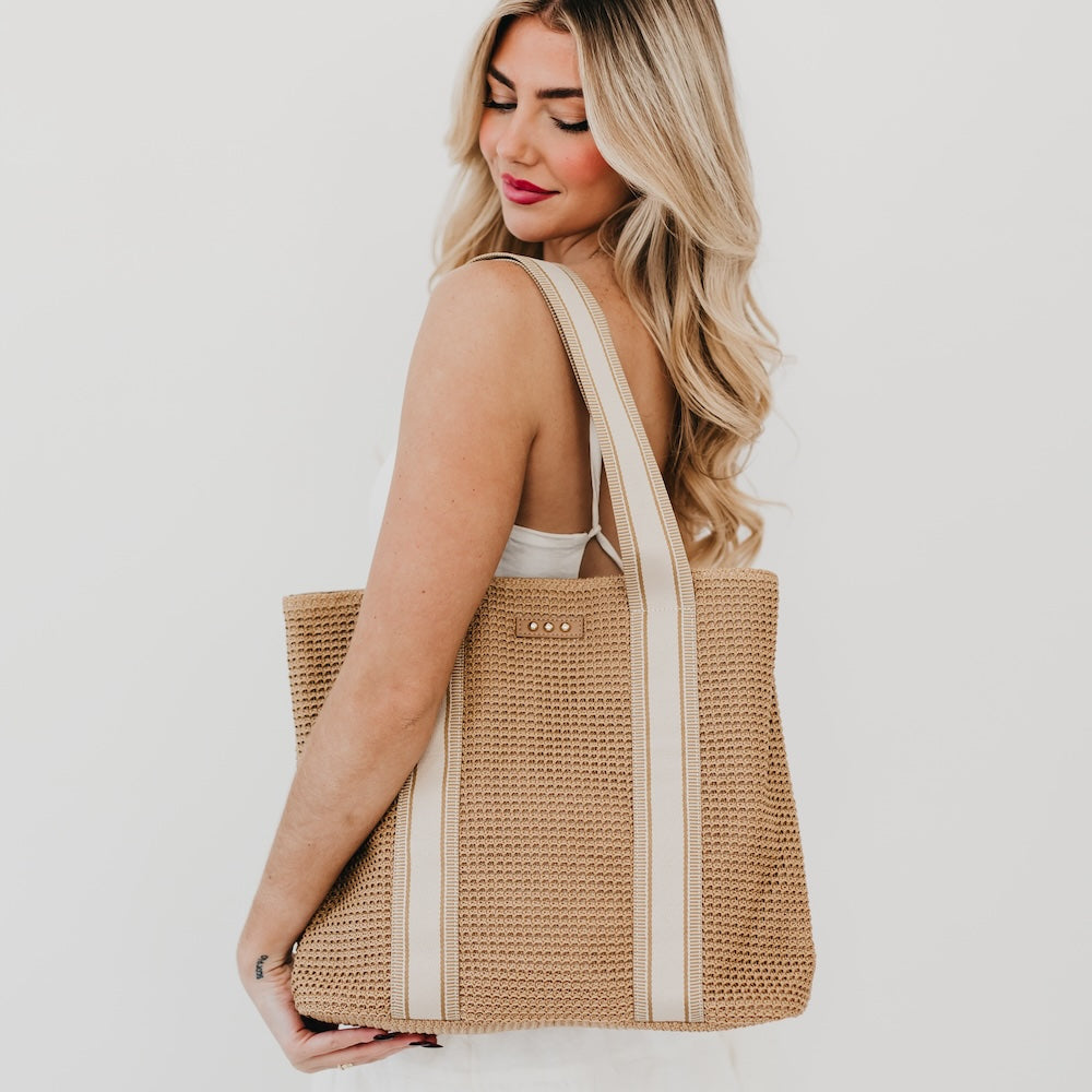 Ruby Raffia Tote Bag Tan view 2 (bag) - ruby raffia bag, ruby raffia tote bag, ruby tote - shop at us.meeeshop
