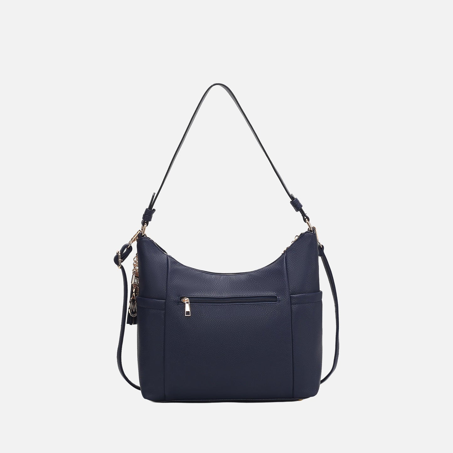 Ruby Shoulder Bag in Charcoal Grey view 3 - Ruby Shoulder Bag Black Croc