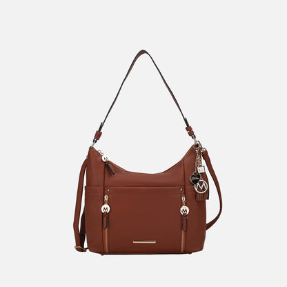 Ruby Shoulder Bag in Midnight Blue view 7 - Ruby Shoulder Bag Black Croc