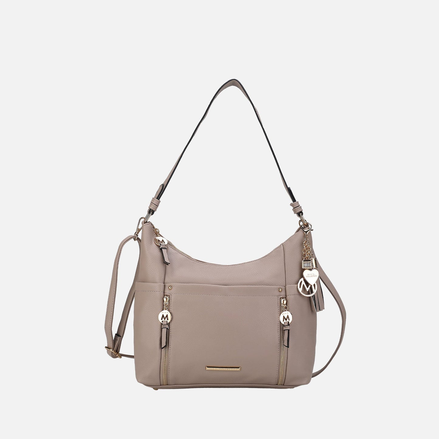 Ruby Shoulder Bag in Pewter view 10 - Ruby Shoulder Bag Black Croc