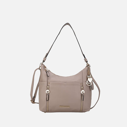 Ruby Shoulder Bag in Pewter view 10 - Ruby Shoulder Bag Black Croc