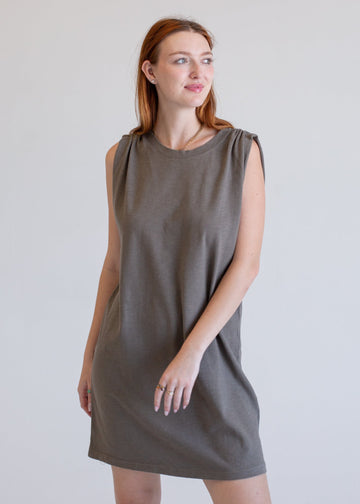 Ruched Boxy Dress - MeeeShop Women's Fashion