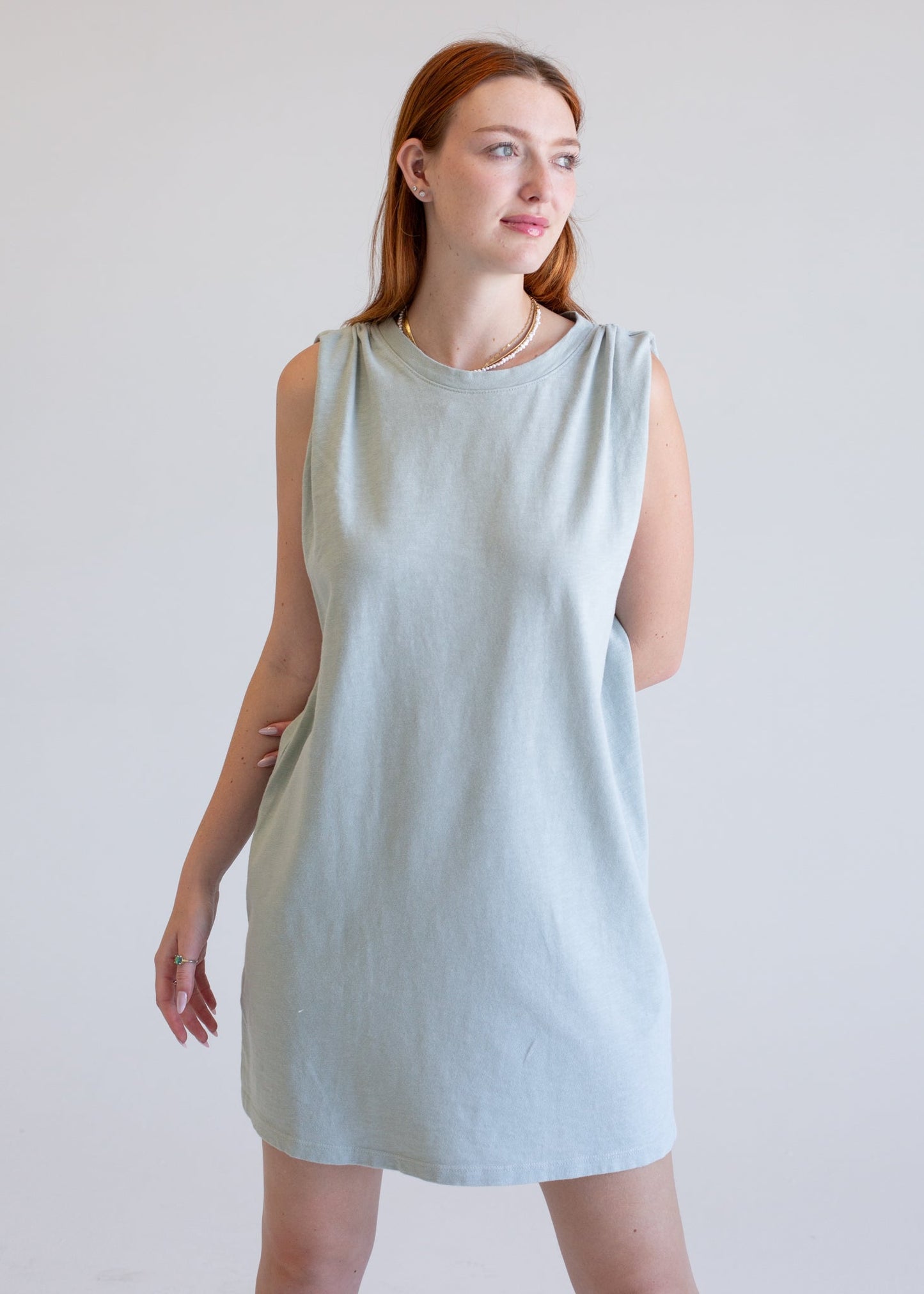 Ruched Boxy Dress in XS view 3 - Ruched Body Dress