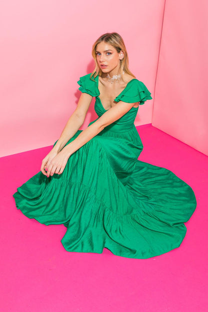 Rvca Steady Woven Ankle Dress in GREEN view 5 - Rvca Steady Dress
