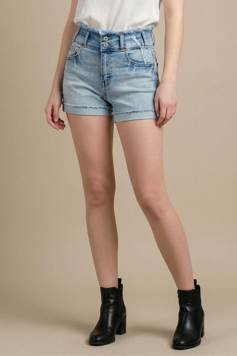 Rylee High Rise Wide Waistband Shorts (reg & Plus) in S - High-Waisted - Reg Plus (bottom)