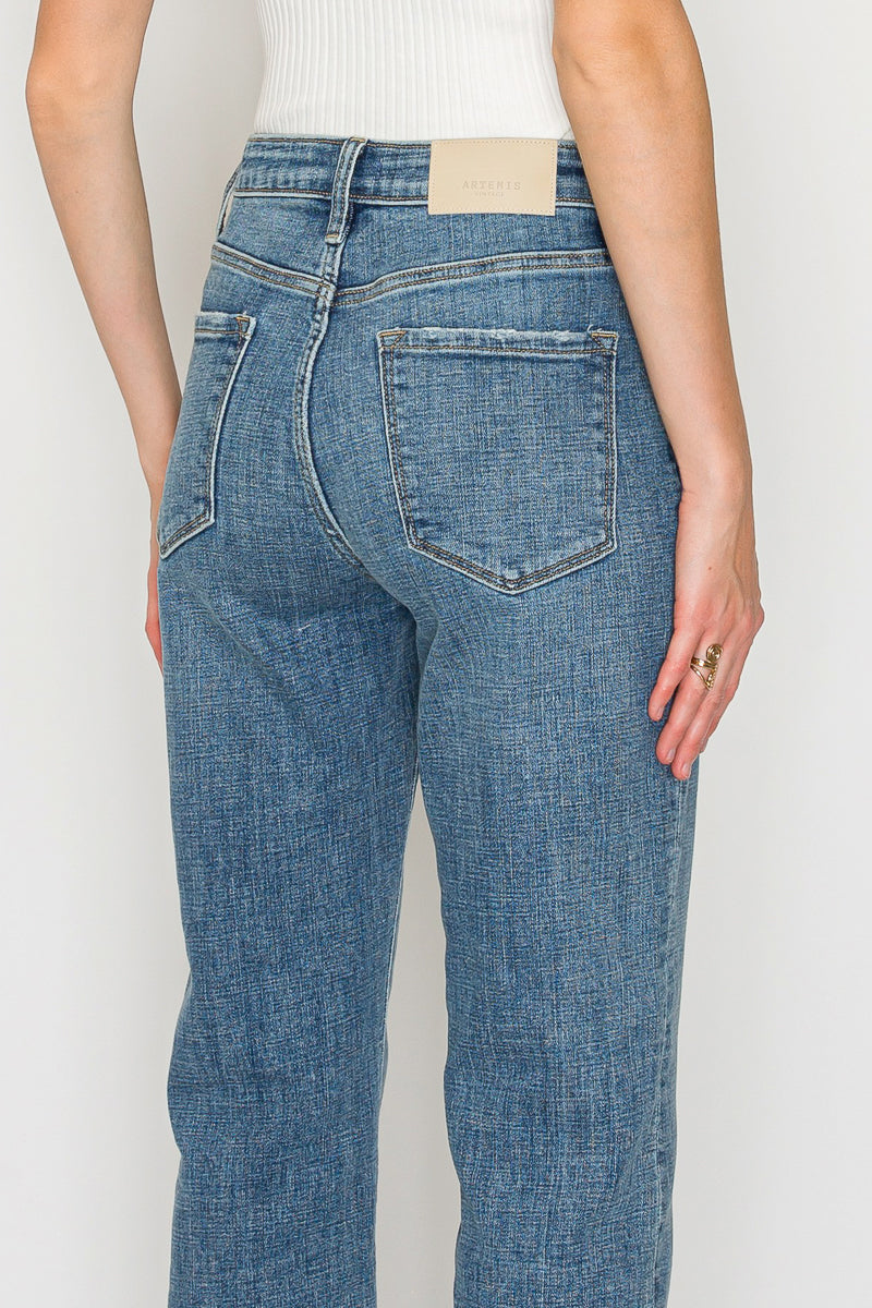 Sabine Tummy Control High Rise Slim Straight Jeans view 10 - High-Waisted (bottom)