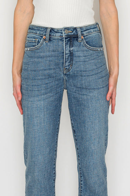 Sabine Tummy Control High Rise Slim Straight Jeans in 15 (31) view 8 - High-Waisted (bottom)
