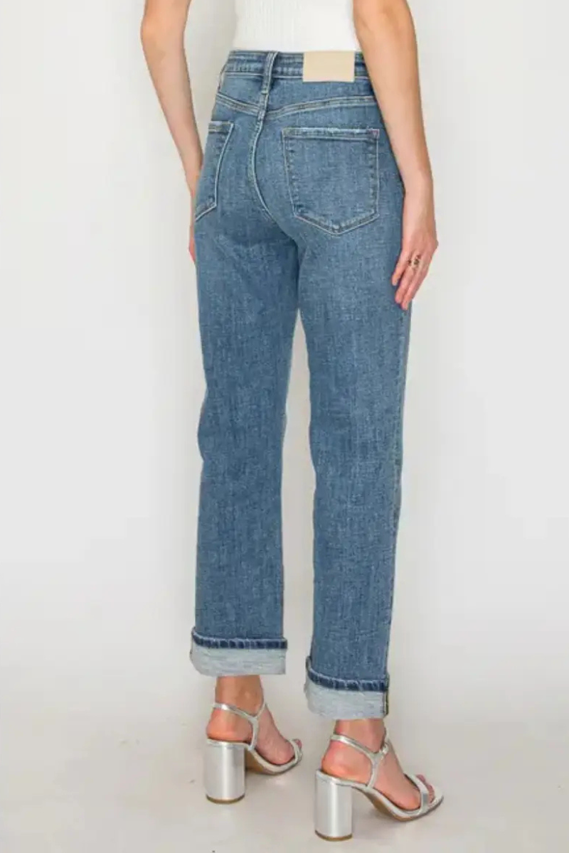 sabine tummy control Sabine Tummy Control High Rise Slim Straight Jeans view 12 (bottom) - shop at us.meeeshop